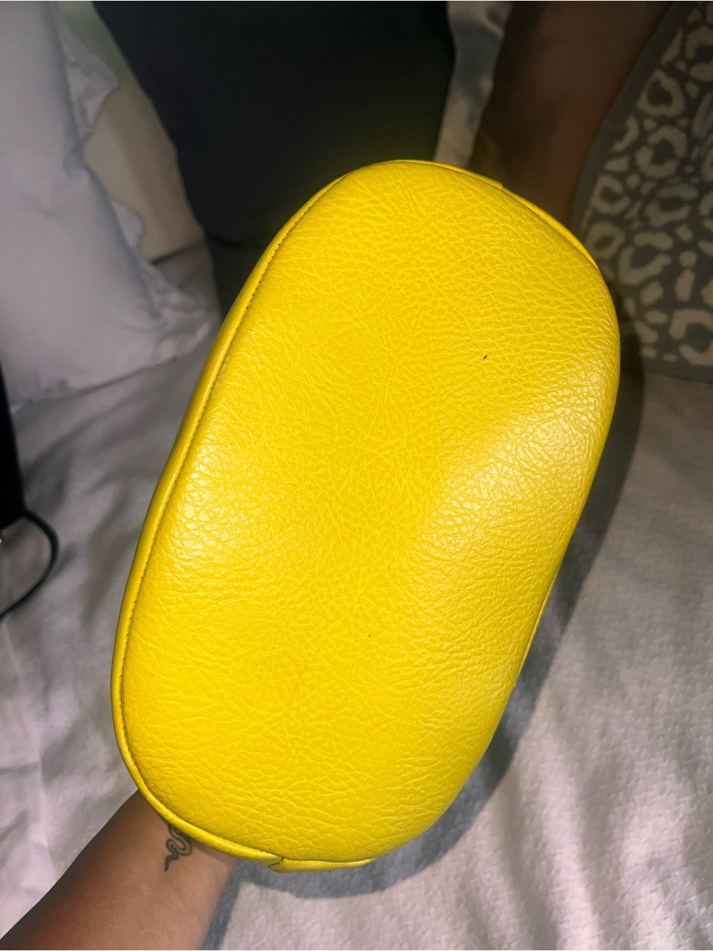 Matt & Nat Chartreuse Bucket Bag with strap - Picture 4 of 11